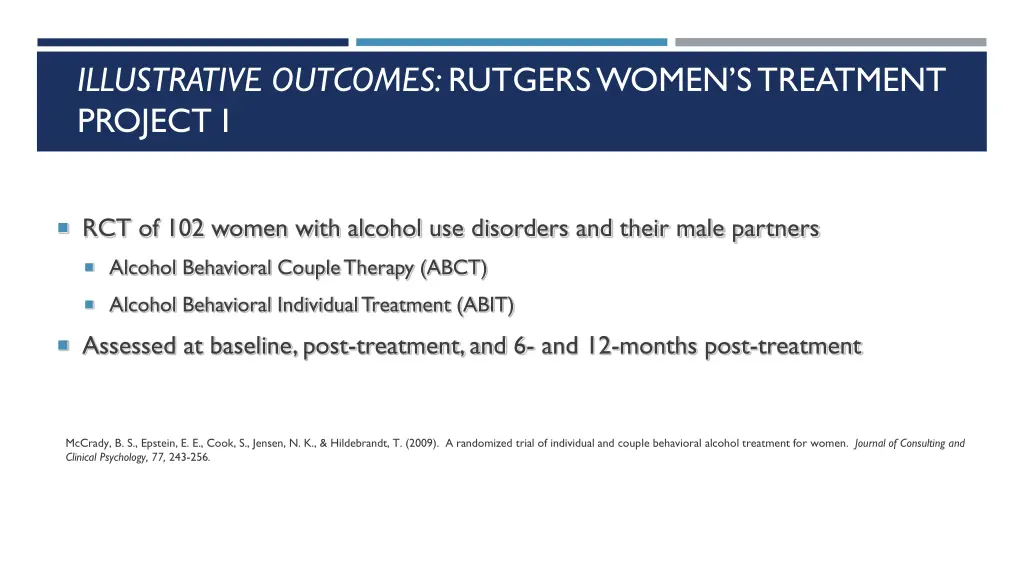 illustrative outcomes rutgers women s treatment