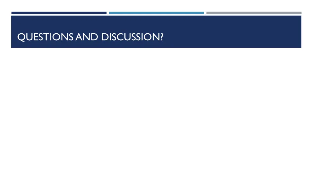 questions and discussion