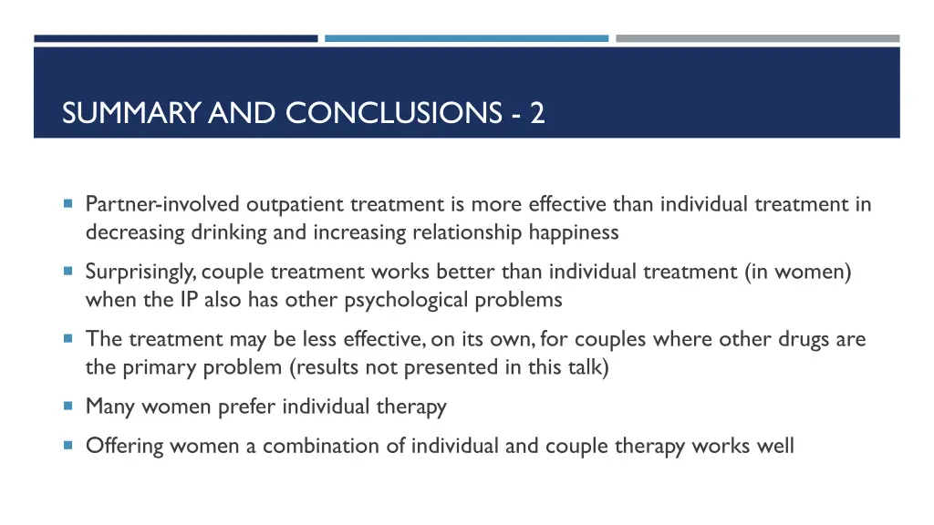 summary and conclusions 2