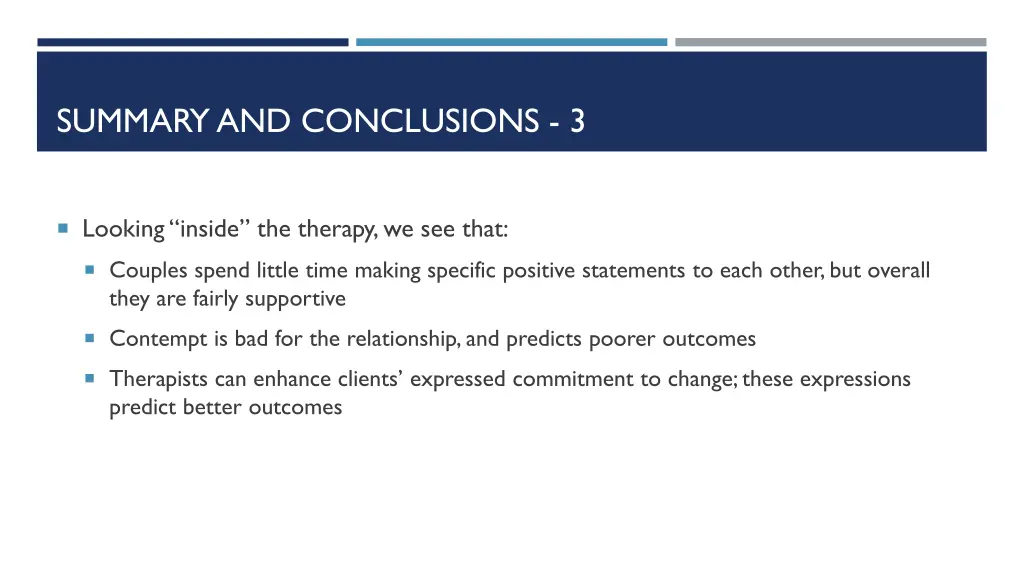 summary and conclusions 3