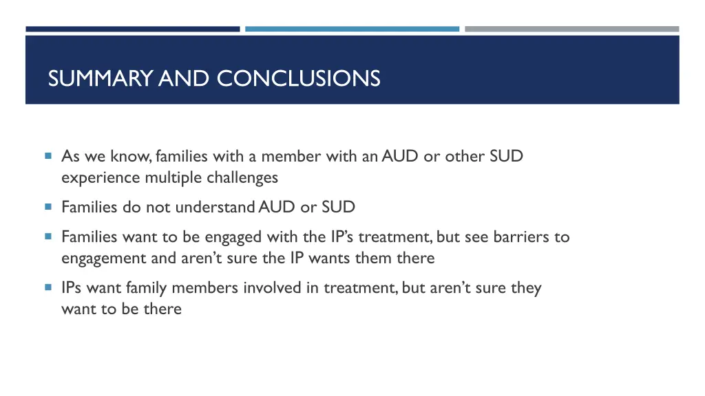 summary and conclusions