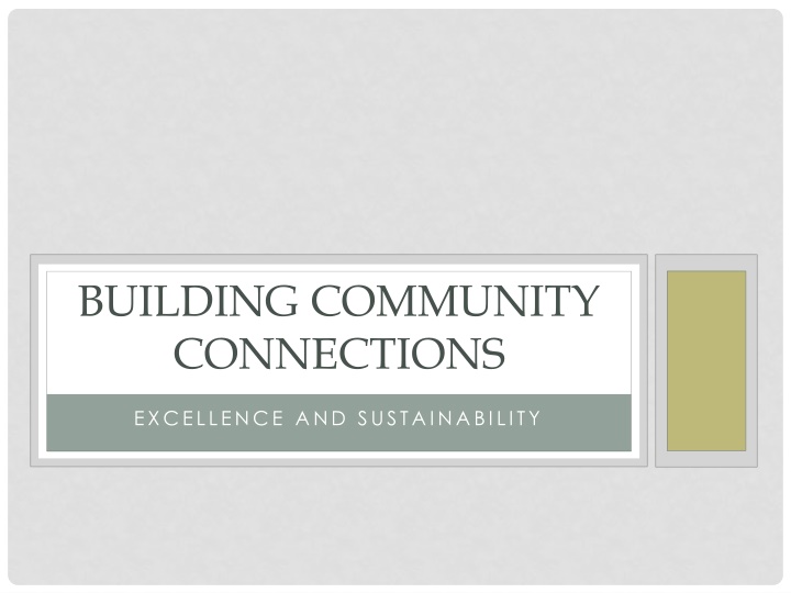 building community connections