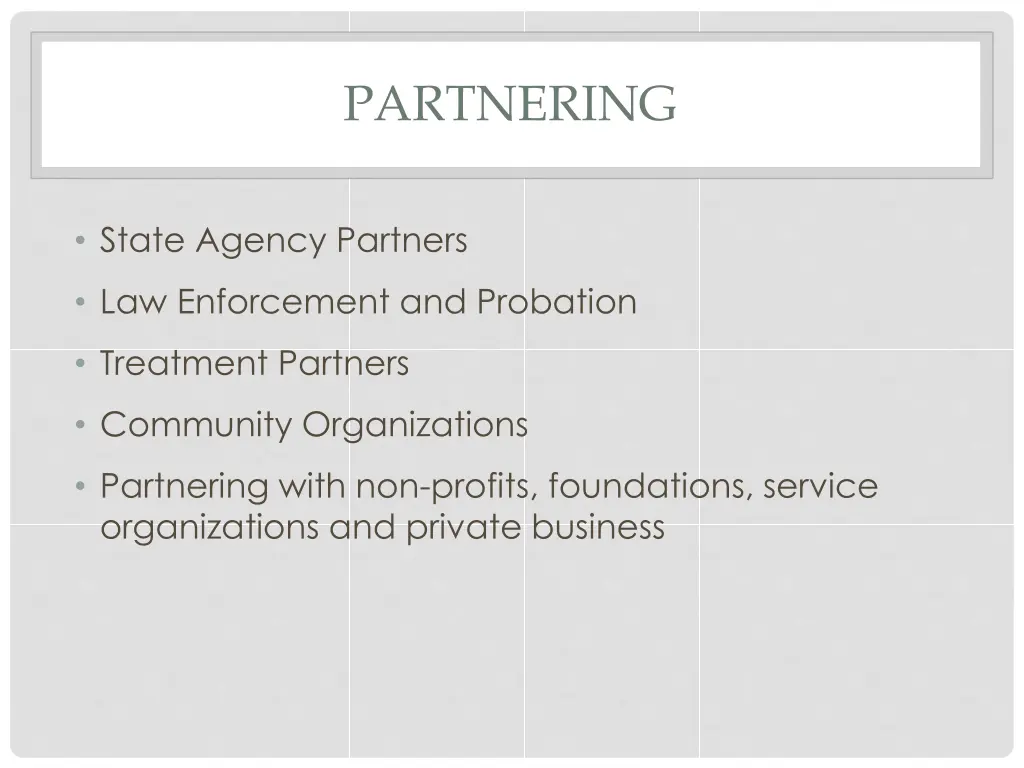 partnering