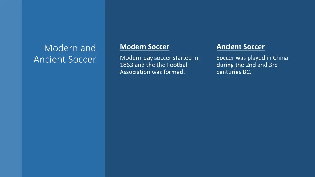 modern soccer