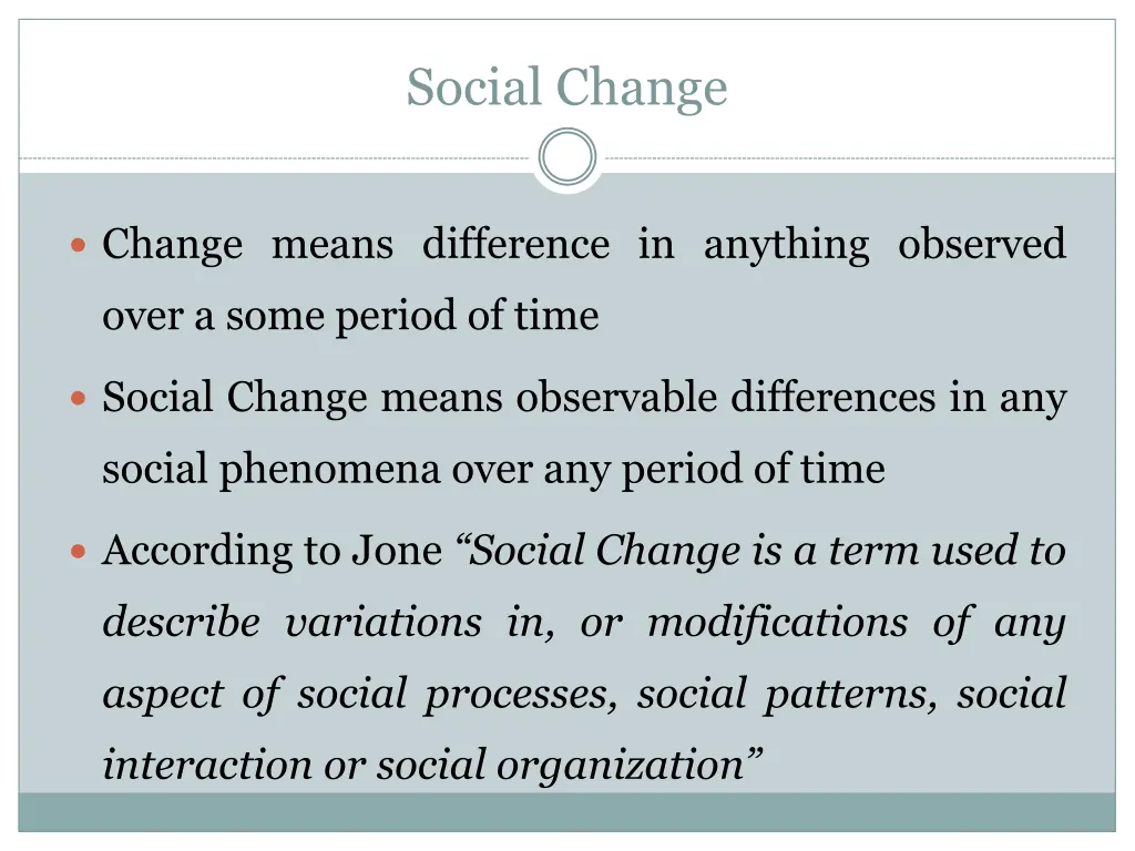 social change 1