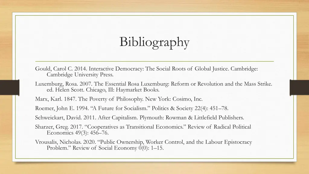 bibliography