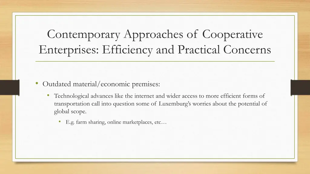 contemporary approaches of cooperative 2