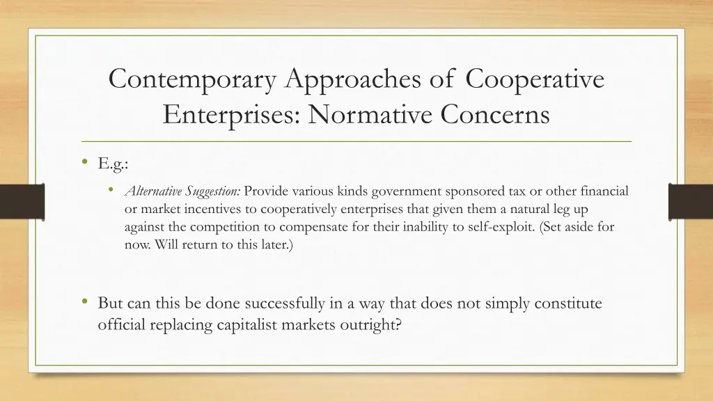 contemporary approaches of cooperative 6