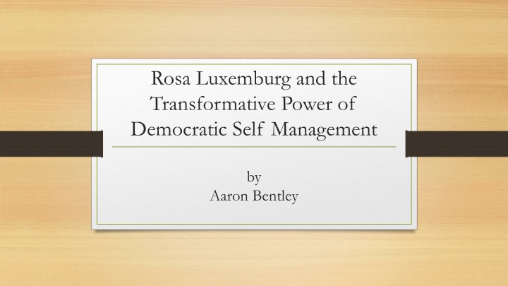 rosa luxemburg and the transformative power