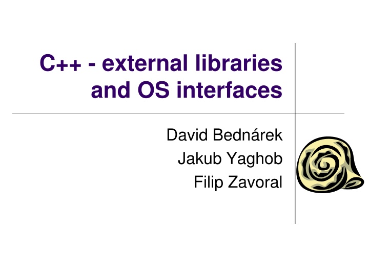 c external libraries and os interfaces