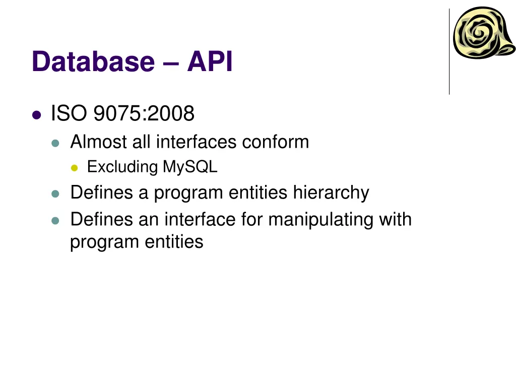 database api