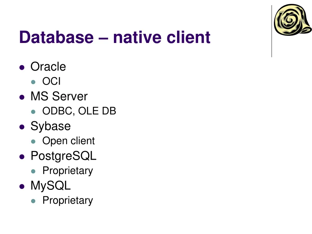 database native client