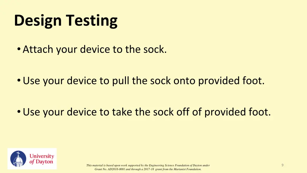 design testing
