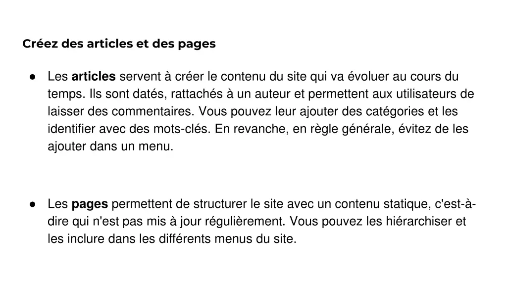 cr ez des articles et des pages