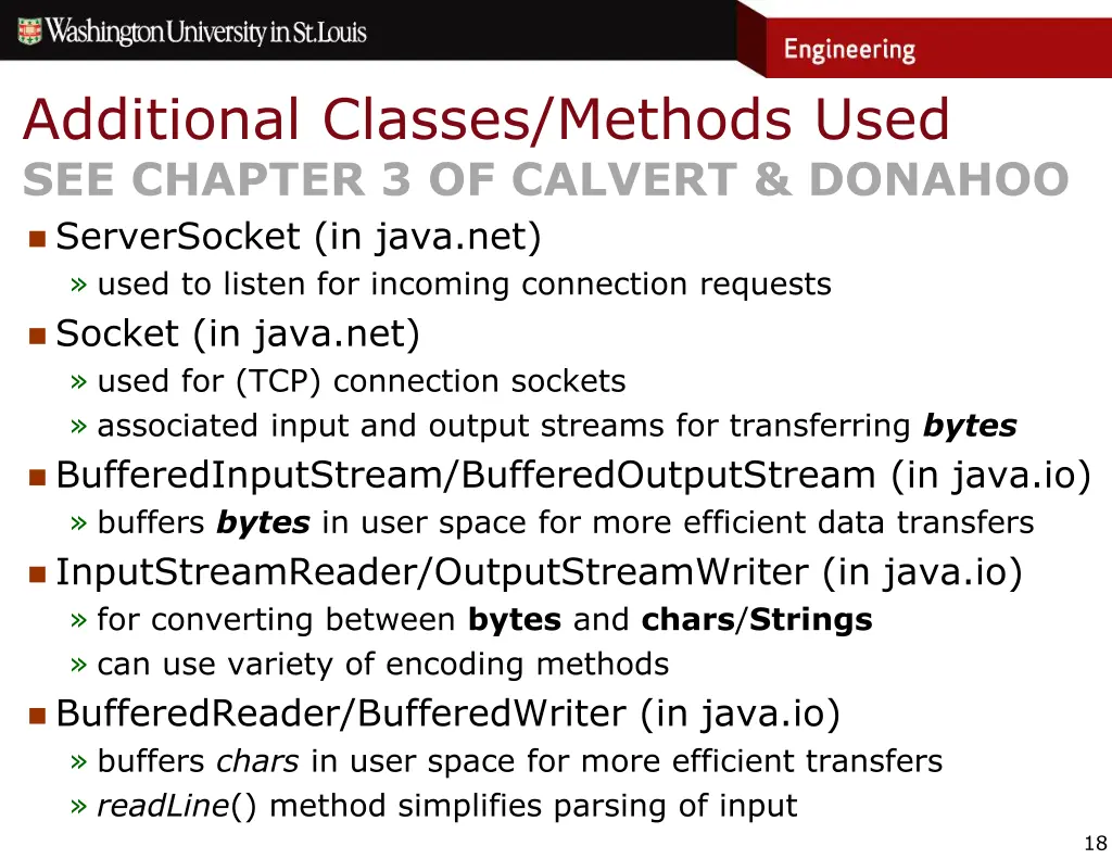 additional classes methods used see chapter