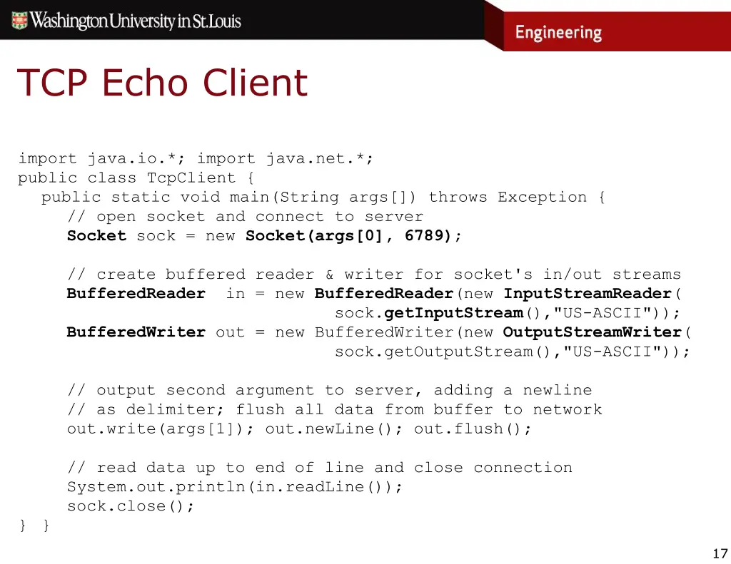 tcp echo client