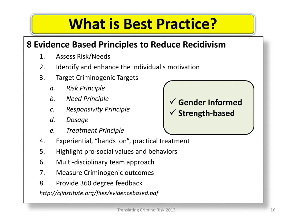 what is best practice