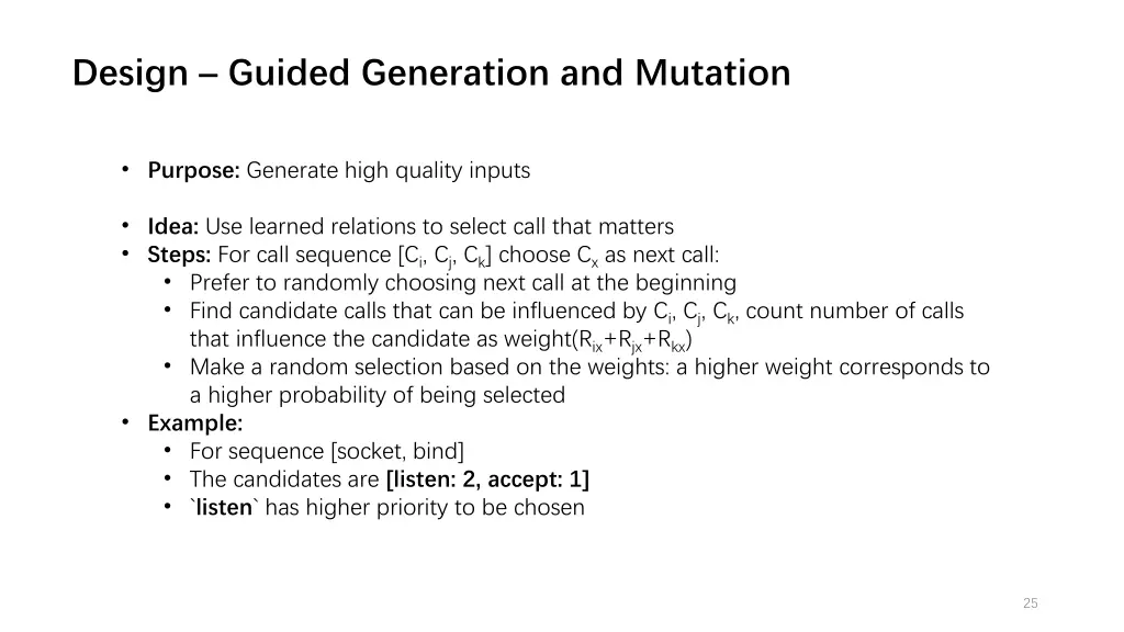 design guided generation and mutation