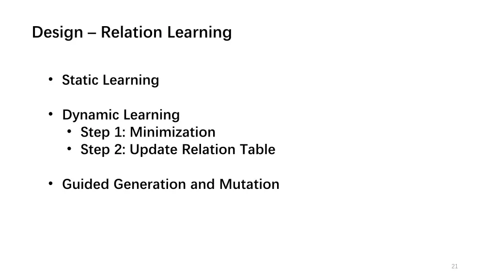 design relation learning