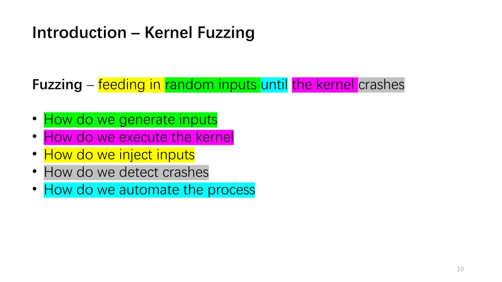 introduction kernel fuzzing