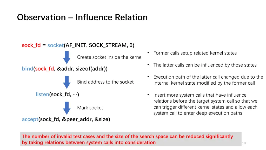 observation influence relation