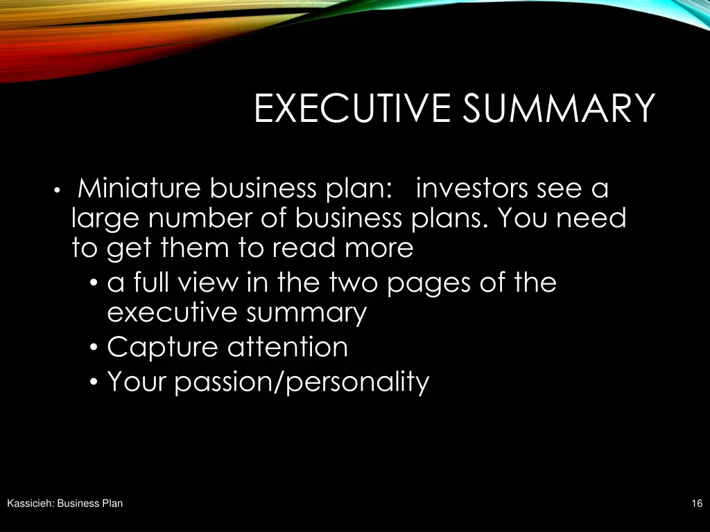 executive summary