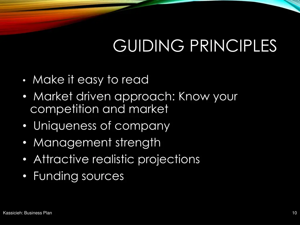 guiding principles