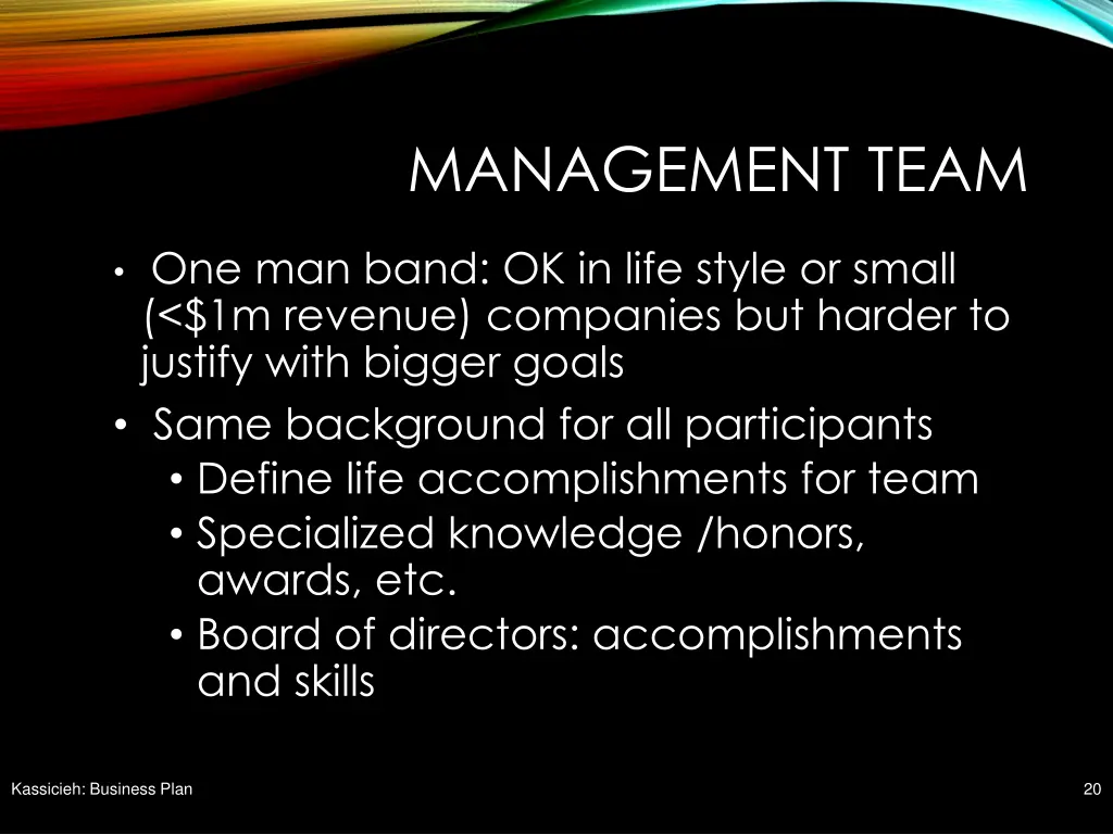 management team