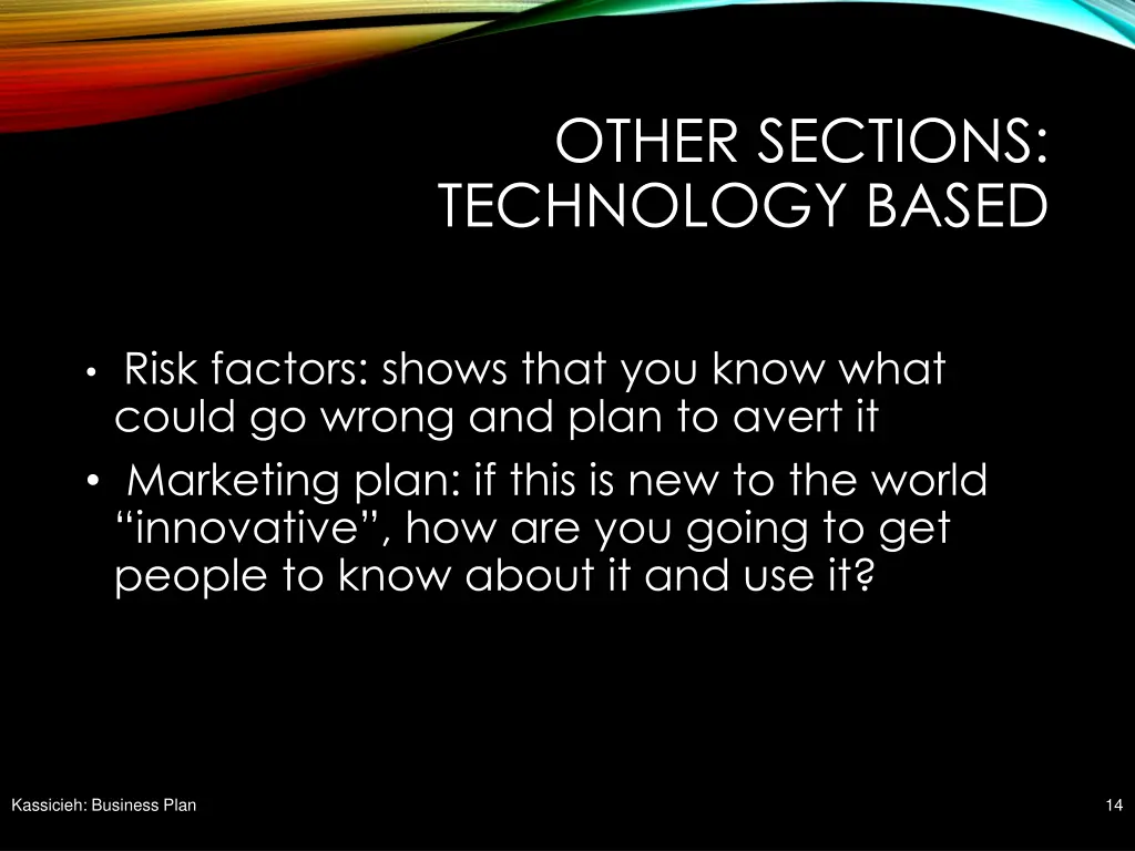 other sections technology based