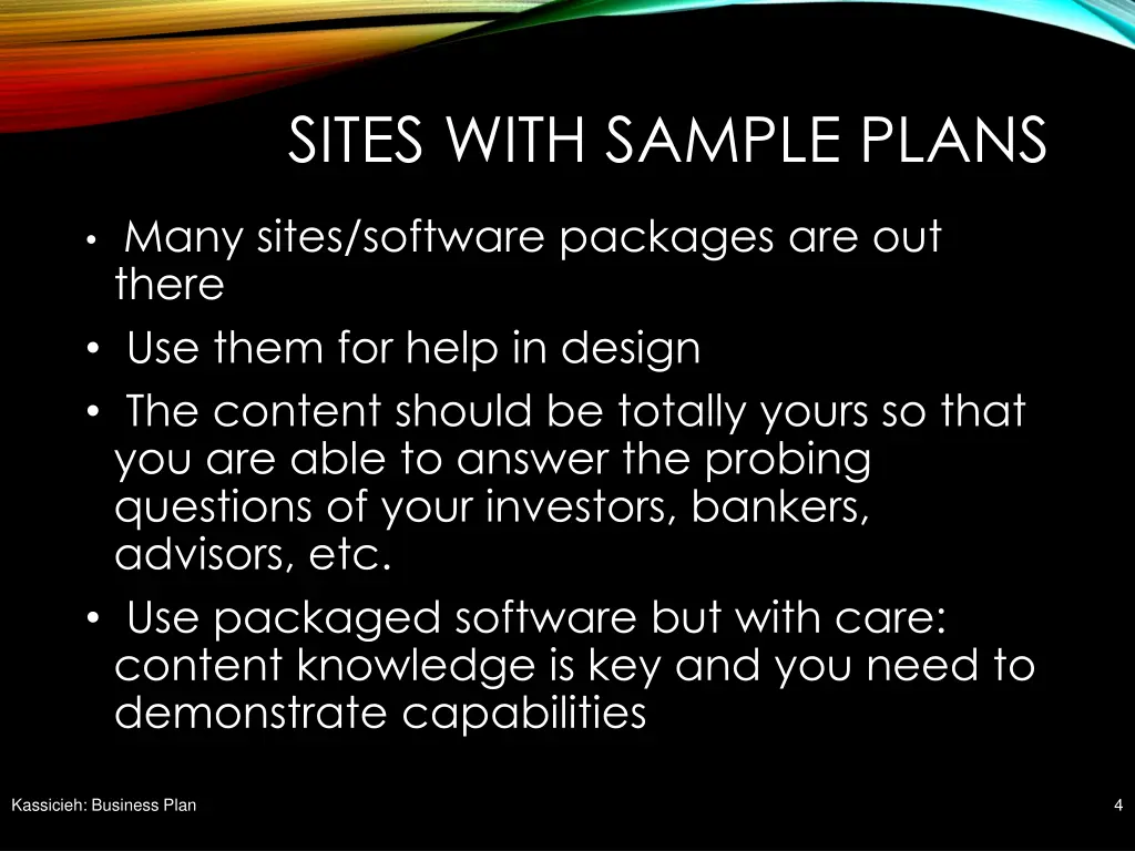 sites with sample plans