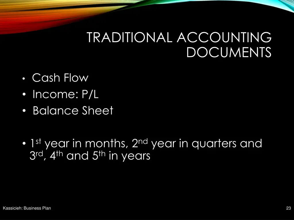 traditional accounting