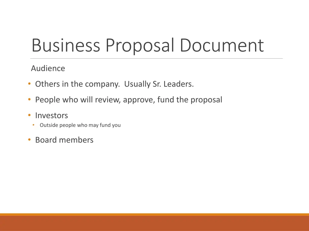 business proposal document