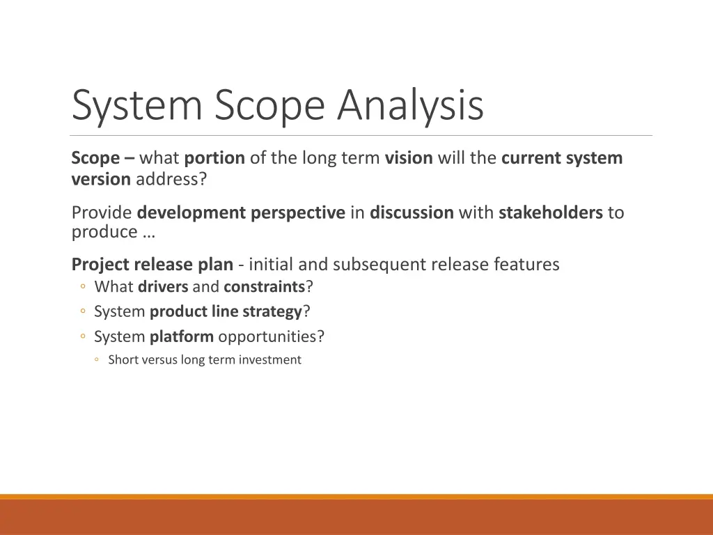 system scope analysis