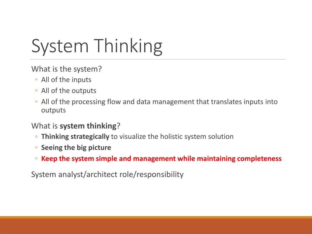 system thinking