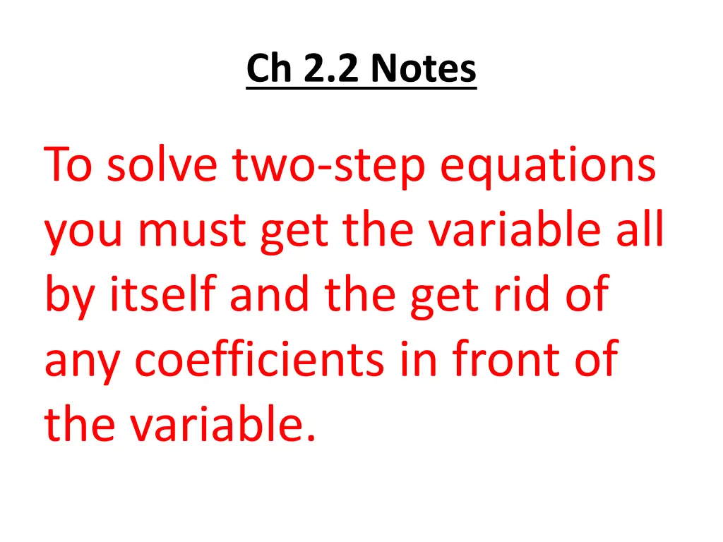 ch 2 2 notes