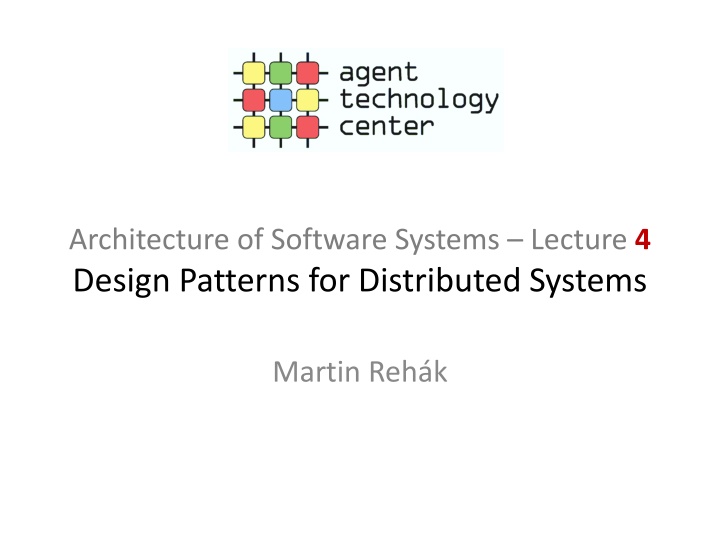 architecture of software systems lecture 4 design