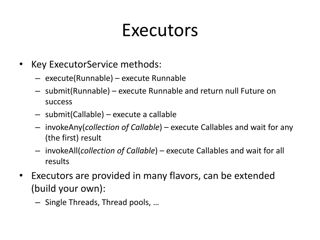 executors