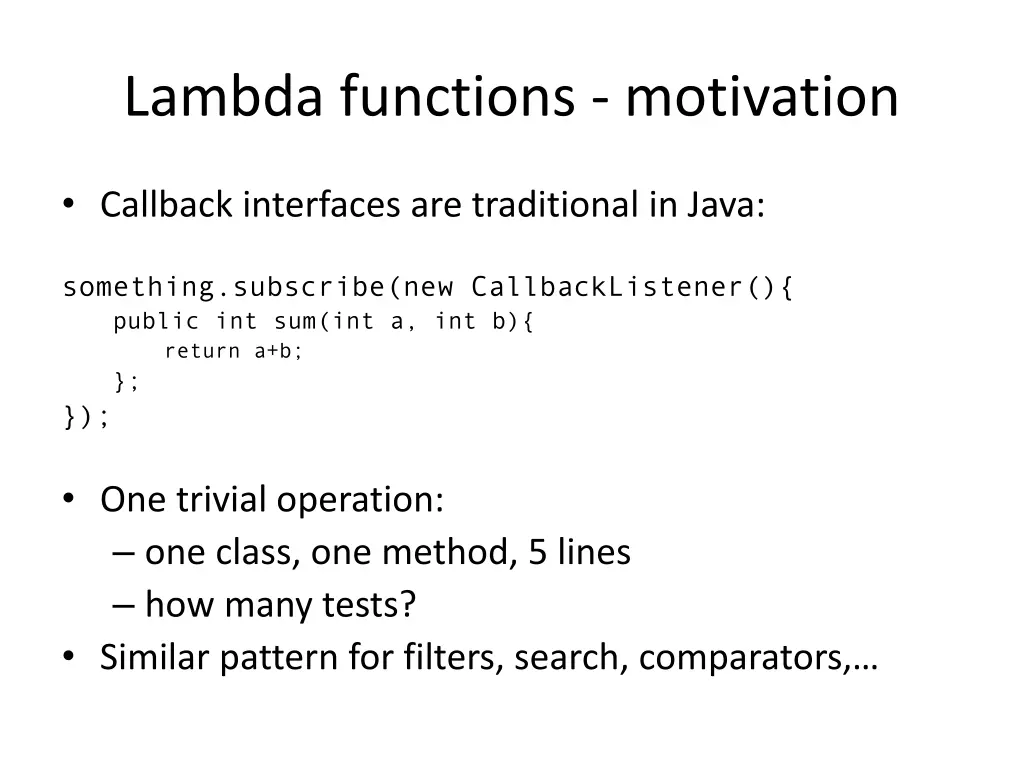 lambda functions motivation