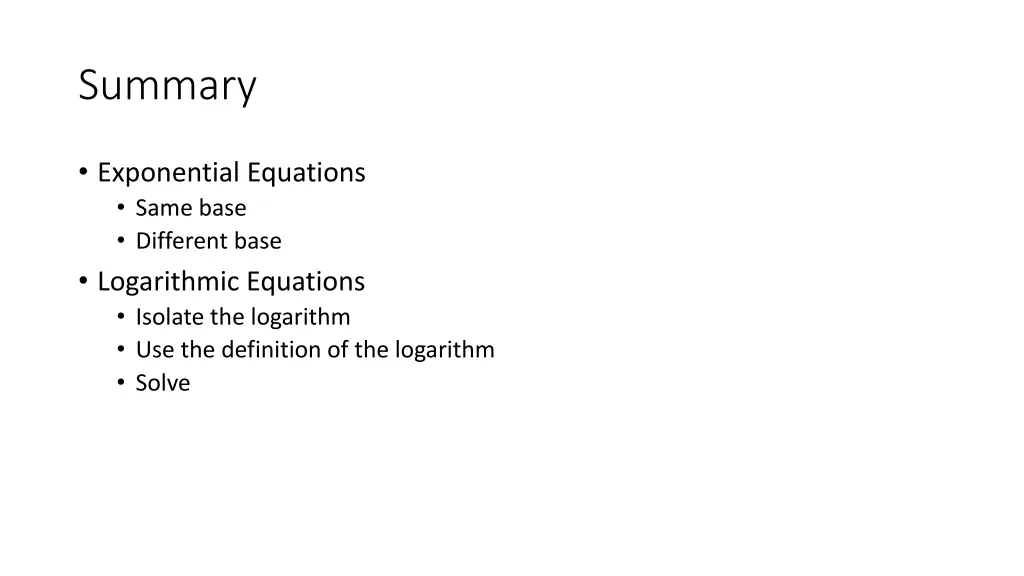 summary