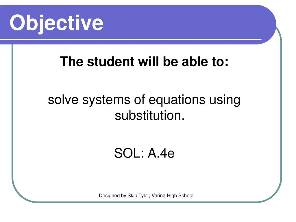 objective