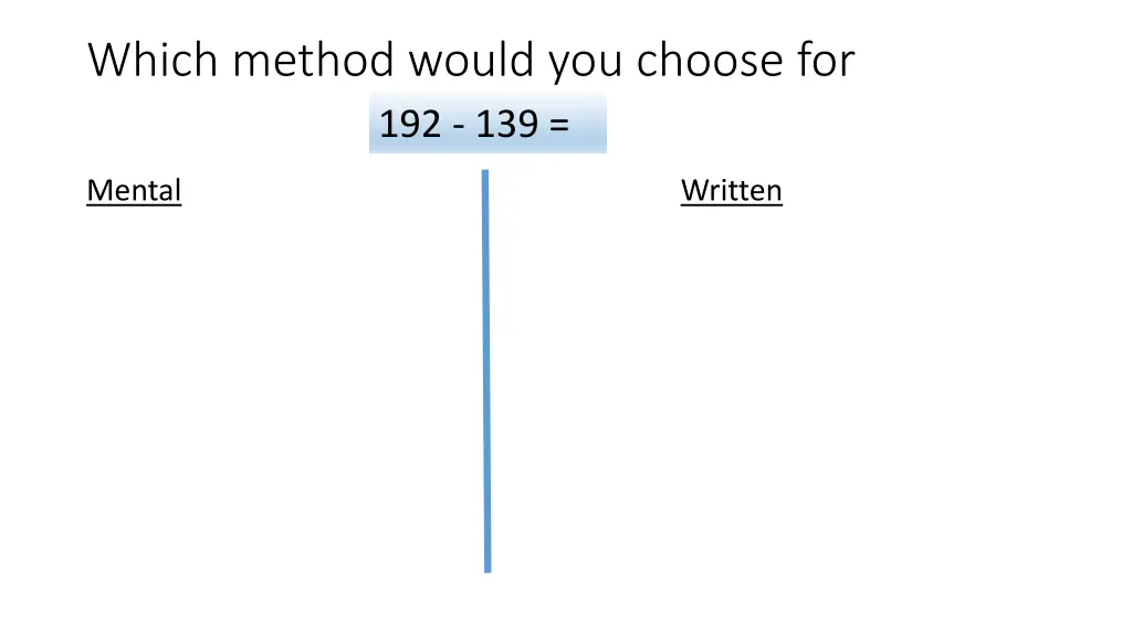 which method would you choose for 192 139