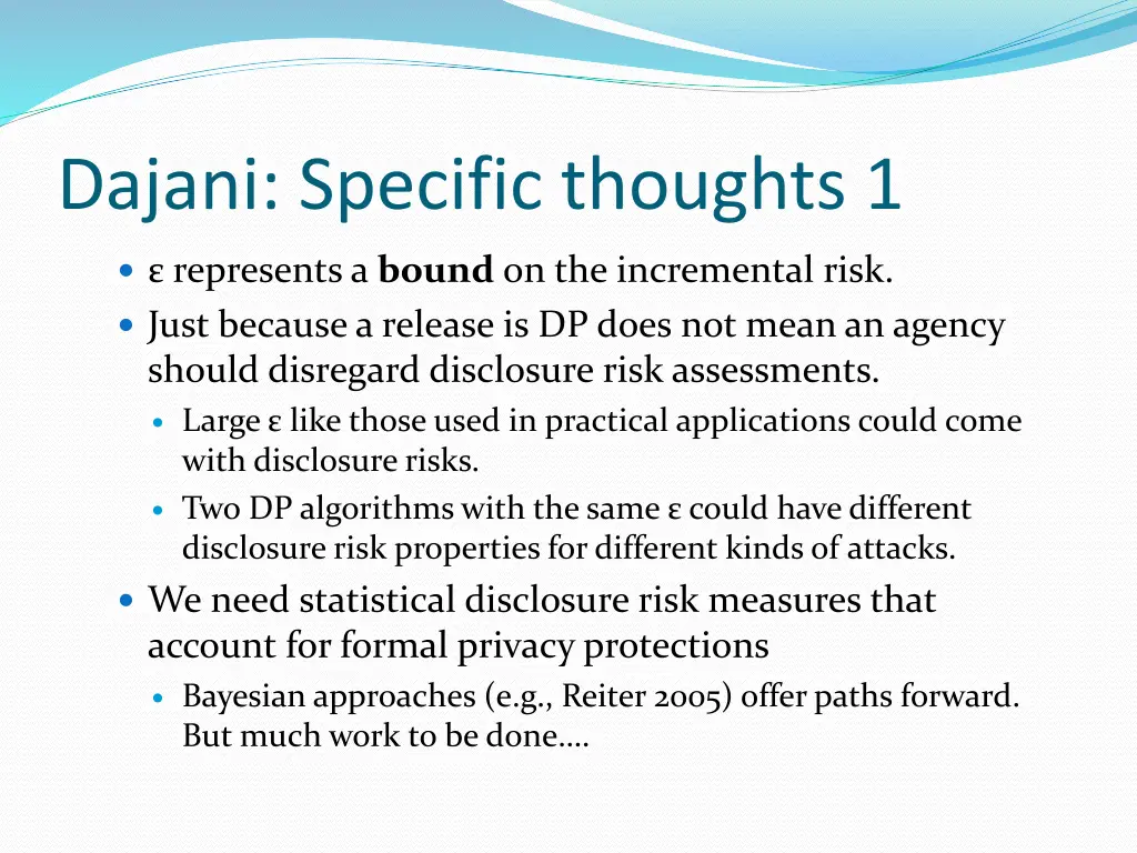 dajani specific thoughts 1
