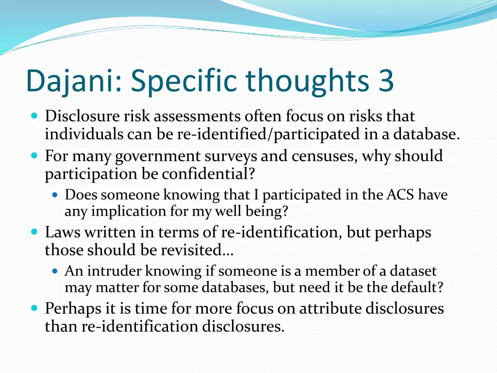 dajani specific thoughts 3