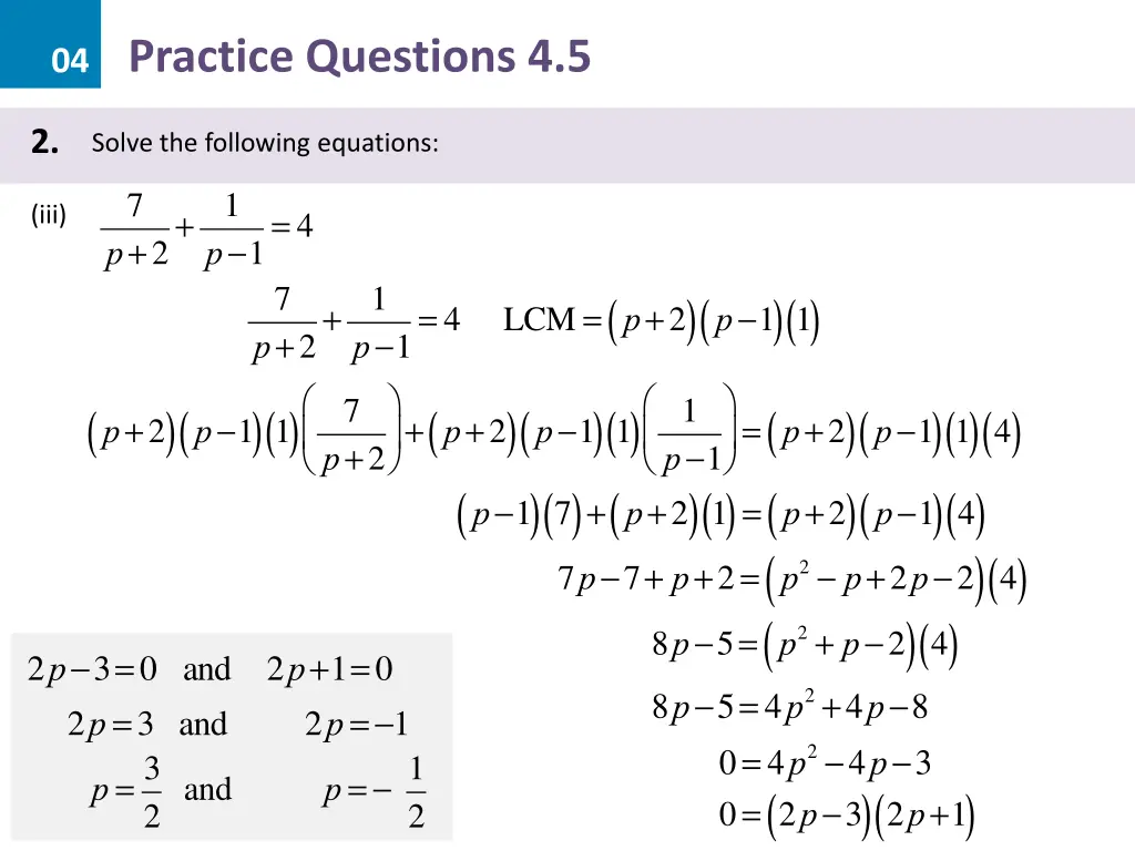 04 practice questions 4 5 10