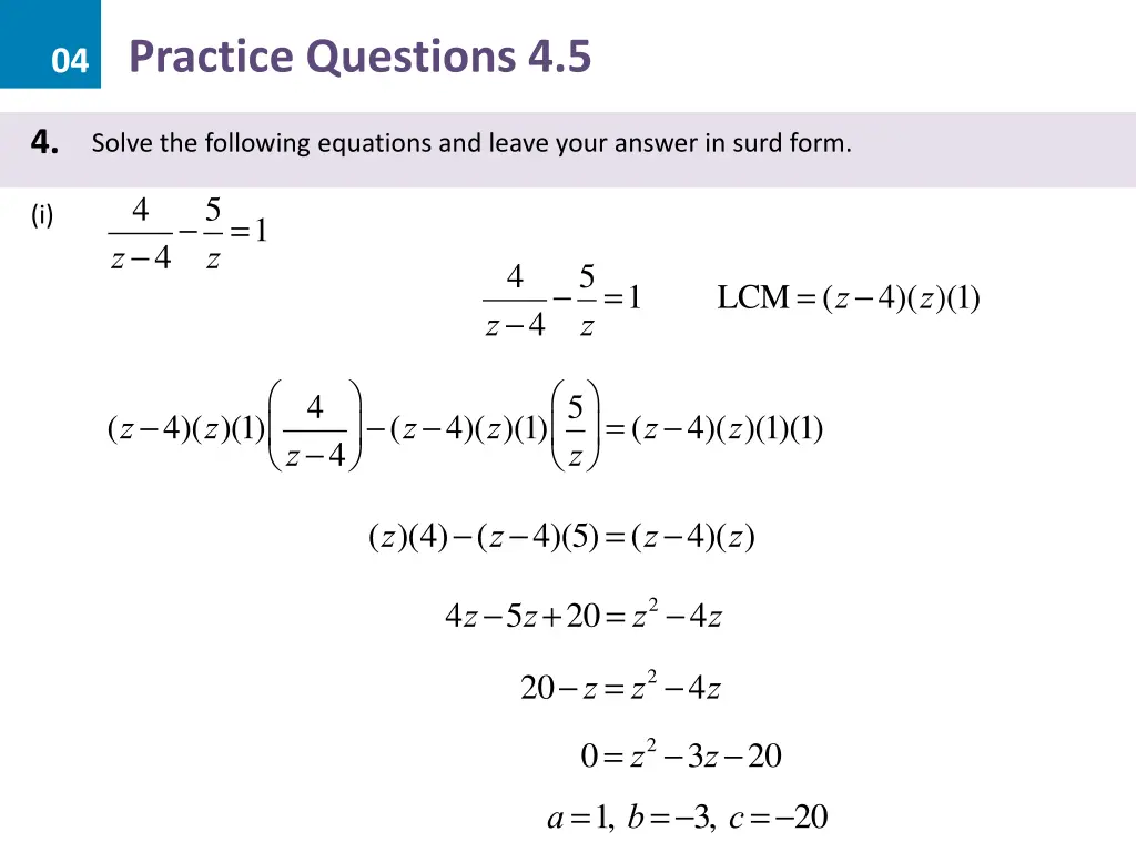 04 practice questions 4 5 20