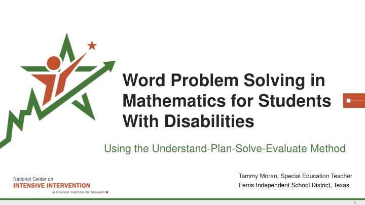 word problem solving in mathematics for students