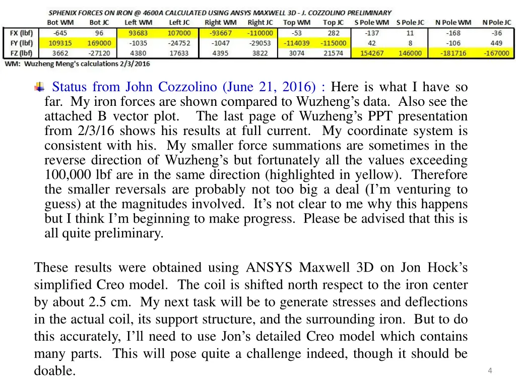status from john cozzolino june 21 2016 here