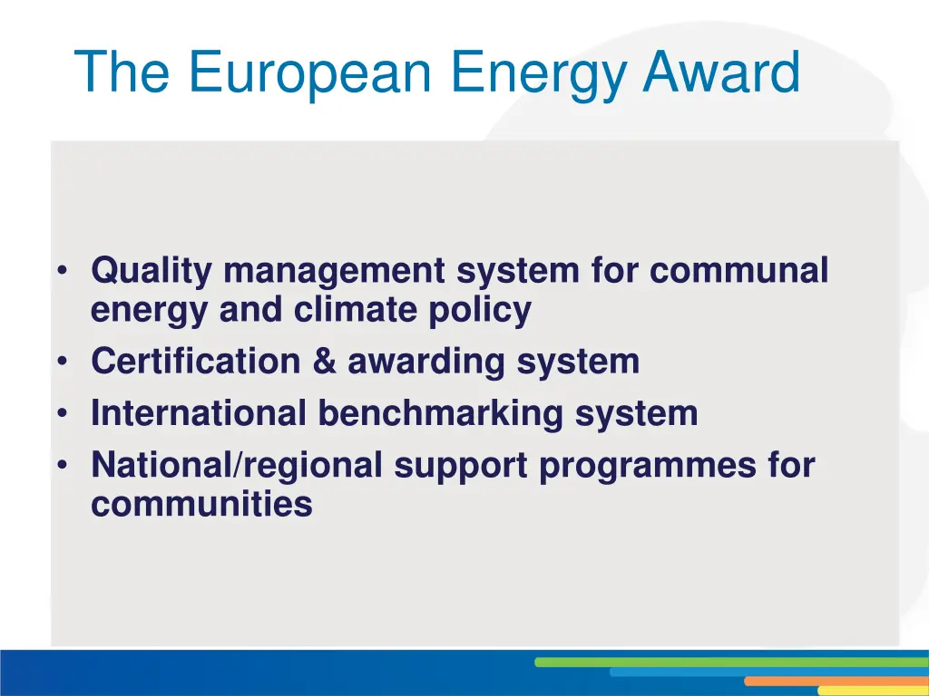 the european energy award 1