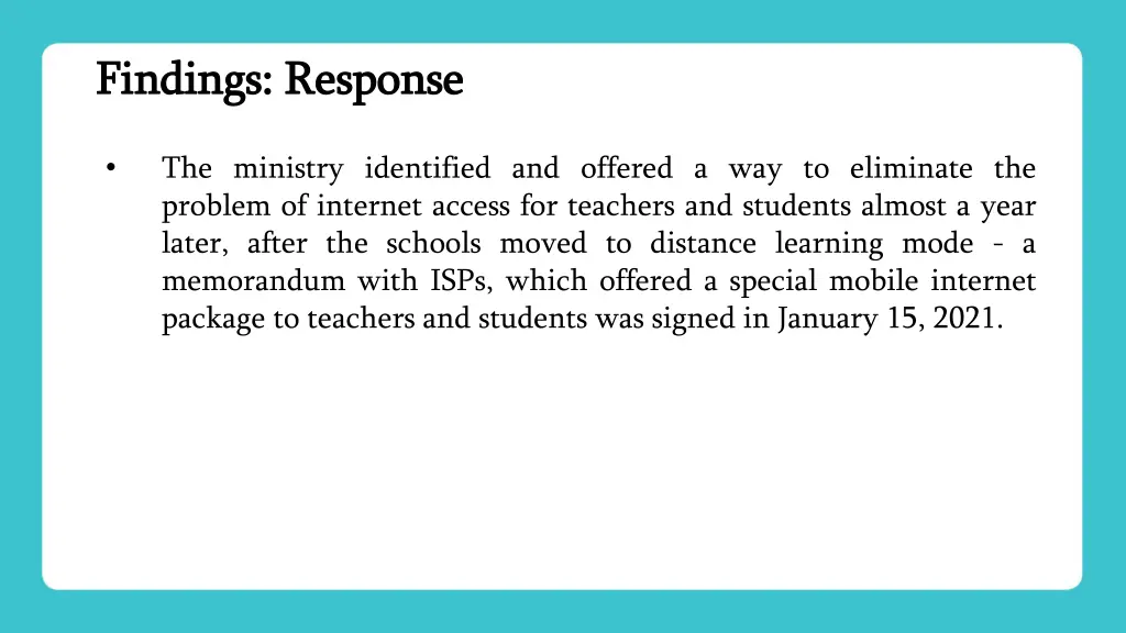 findings findings response 1