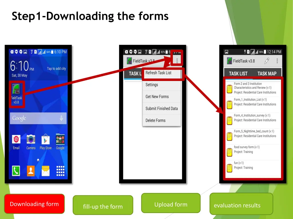step1 downloading the forms
